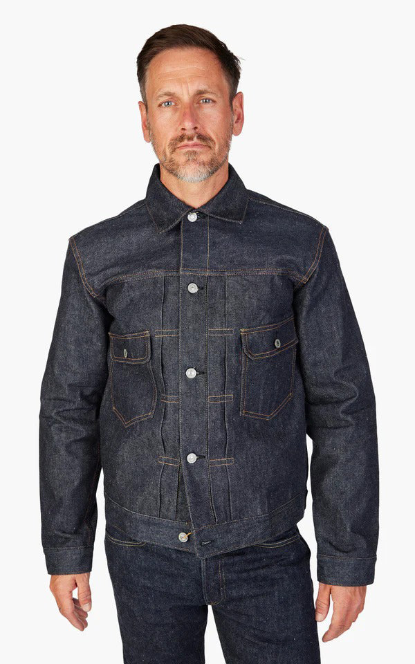 Warehouse & Co. 2002XX 1953 Model Type 2 Denim Jacket Unwashed Indigo