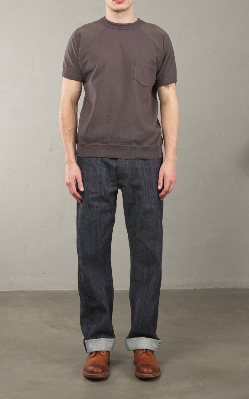 Warehouse & Co. Lot 4105 Short Sleeve Pocket Sweatshirt Black