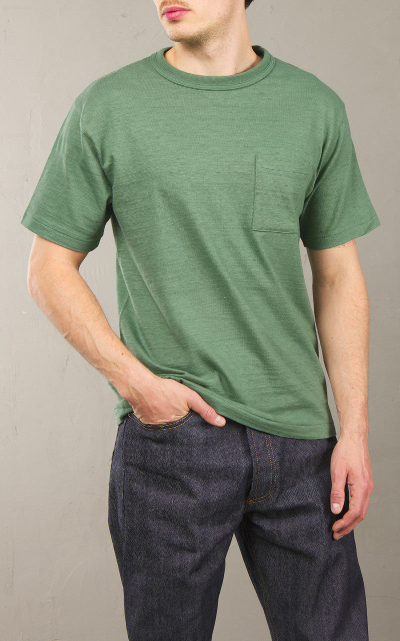 Warehouse & Co. Lot 4601P Pocket T-Shirt MC Green