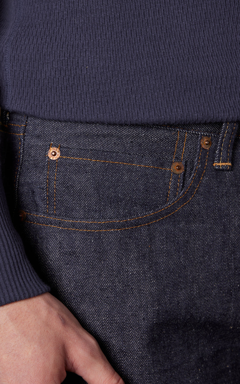 Warehouse & Co. Lot 1101 1970s "Big E" Straight Model Jeans Unwashed Indigo