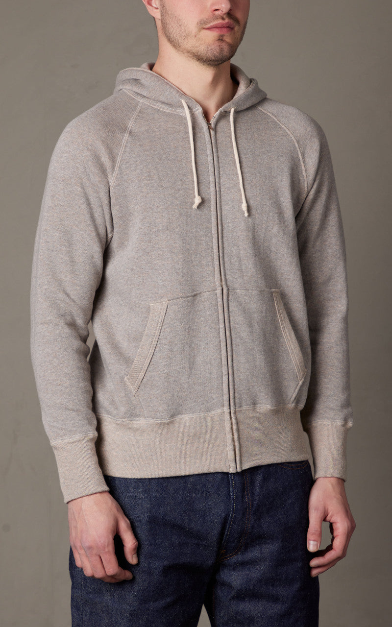 Warehouse & Co. Lot 451 Raglan Freedom Full Zip Hoodie Heather Grey