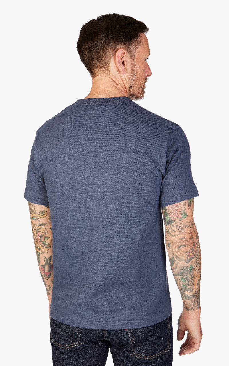 Warehouse & Co. 4082 One Button Henley T-Shirt Eggplant