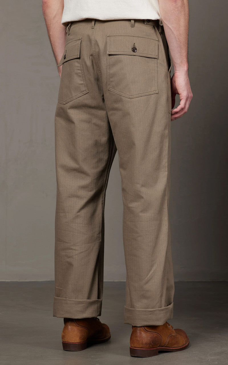 Warehouse & Co. Lot 1086 Military Herringbone Pants OD Green