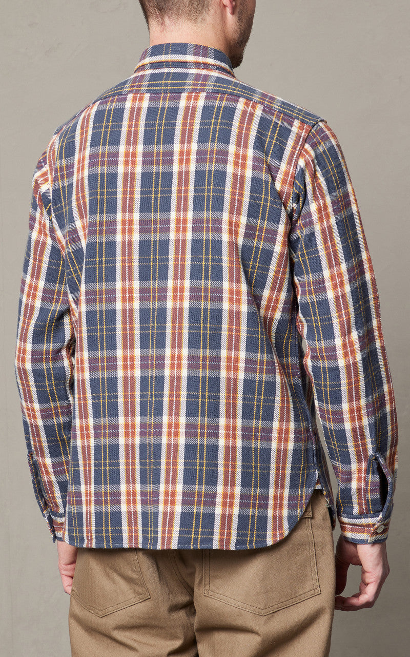 Warehouse & Co. Lot 3104 Flannel Shirt O/W Pattern C Navy