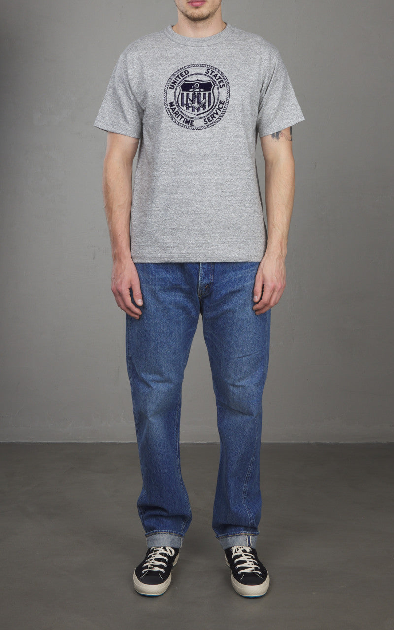 Warehouse & Co. Lot 4601 U.S. Maritime Service T-Shirt Heather Grey