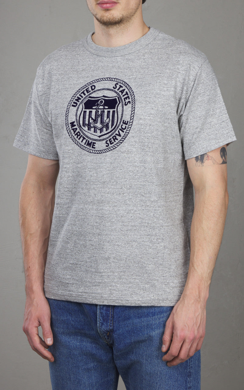 Warehouse & Co. Lot 4601 U.S. Maritime Service T-Shirt Heather Grey
