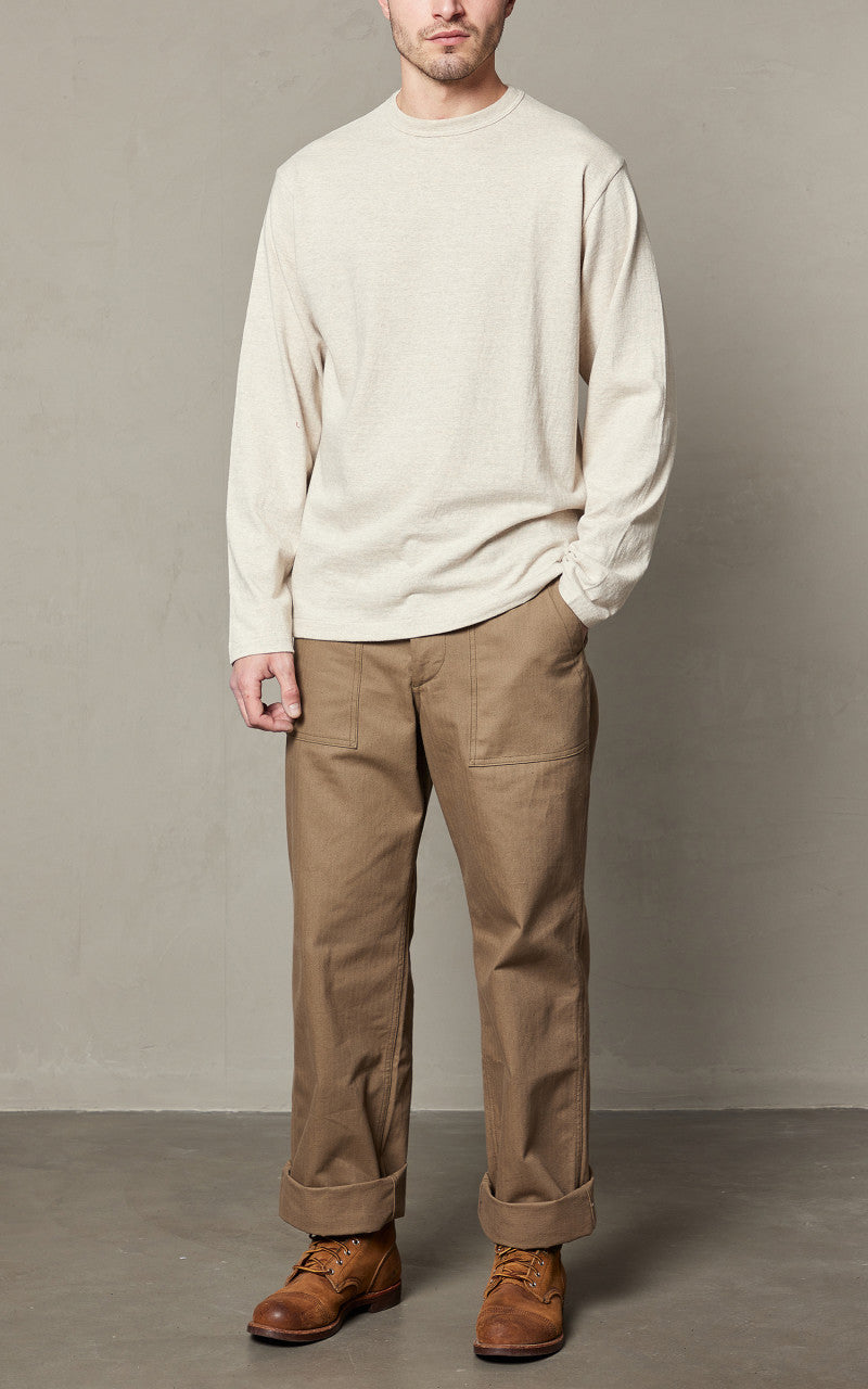 Warehouse & Co. Lot 5906 Long Sleeve T-Shirt Oatmeal