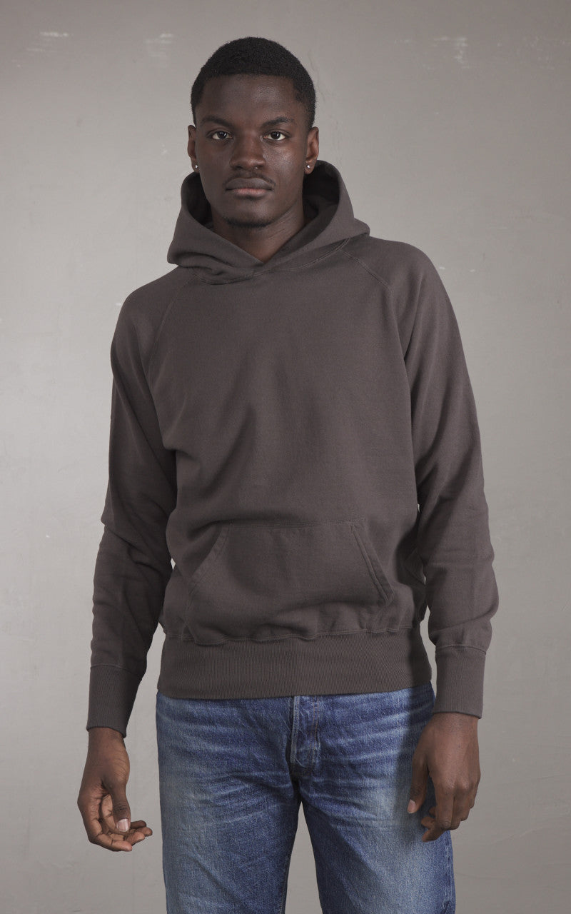 Warehouse & Co. Lot 462 No Print Hooded Sweatshirt Charcoal