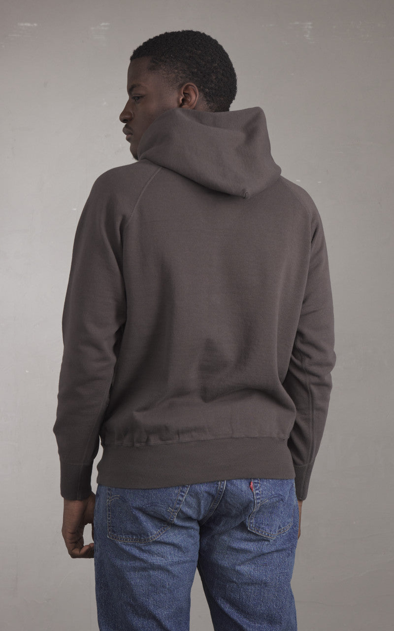 Warehouse & Co. Lot 462 No Print Hooded Sweatshirt Charcoal