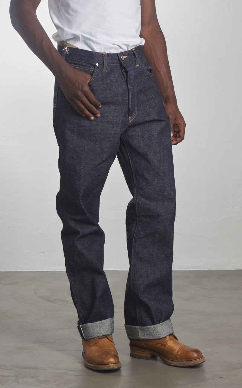 Warehouse & Co. Lot 1010 DSB Offset Loop Cowboy Pants (WW2 Model) Indigo