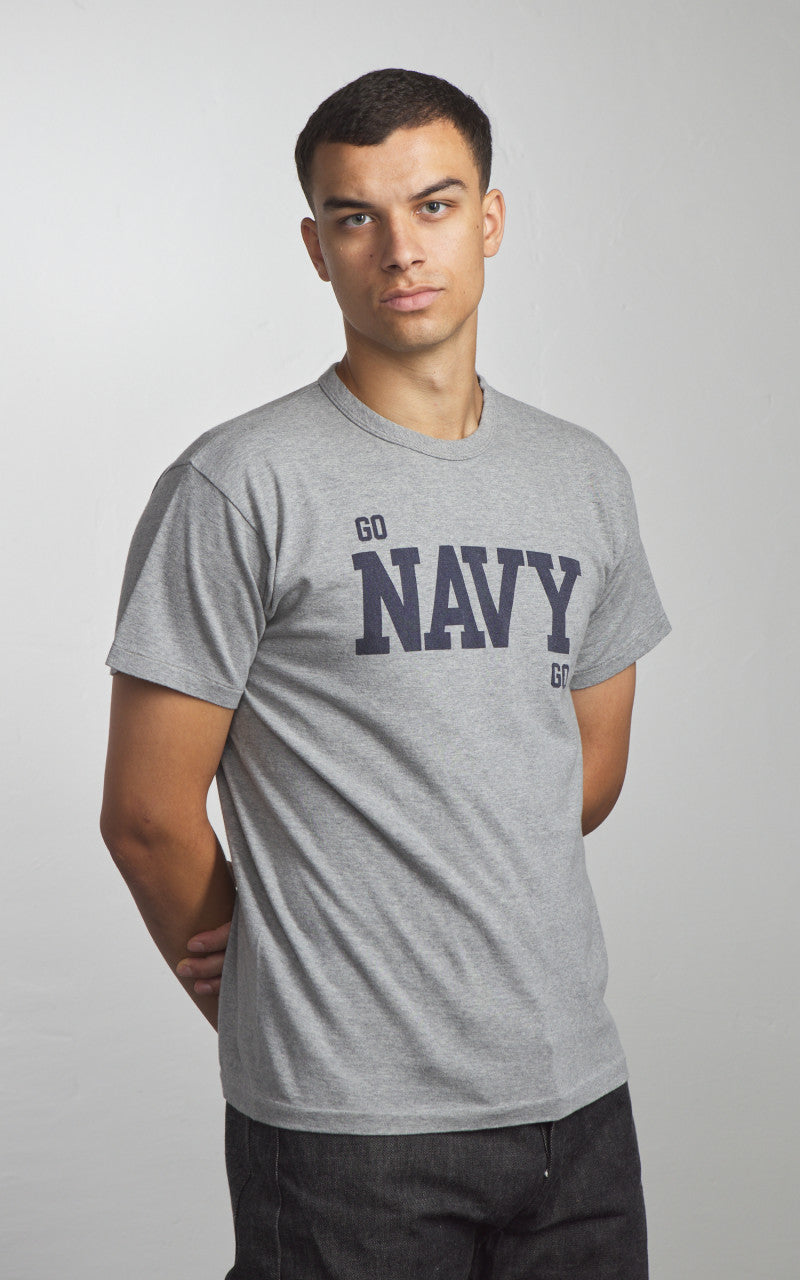 Warehouse & Co. Lot 4064 Go Navy T-Shirt Heather Grey