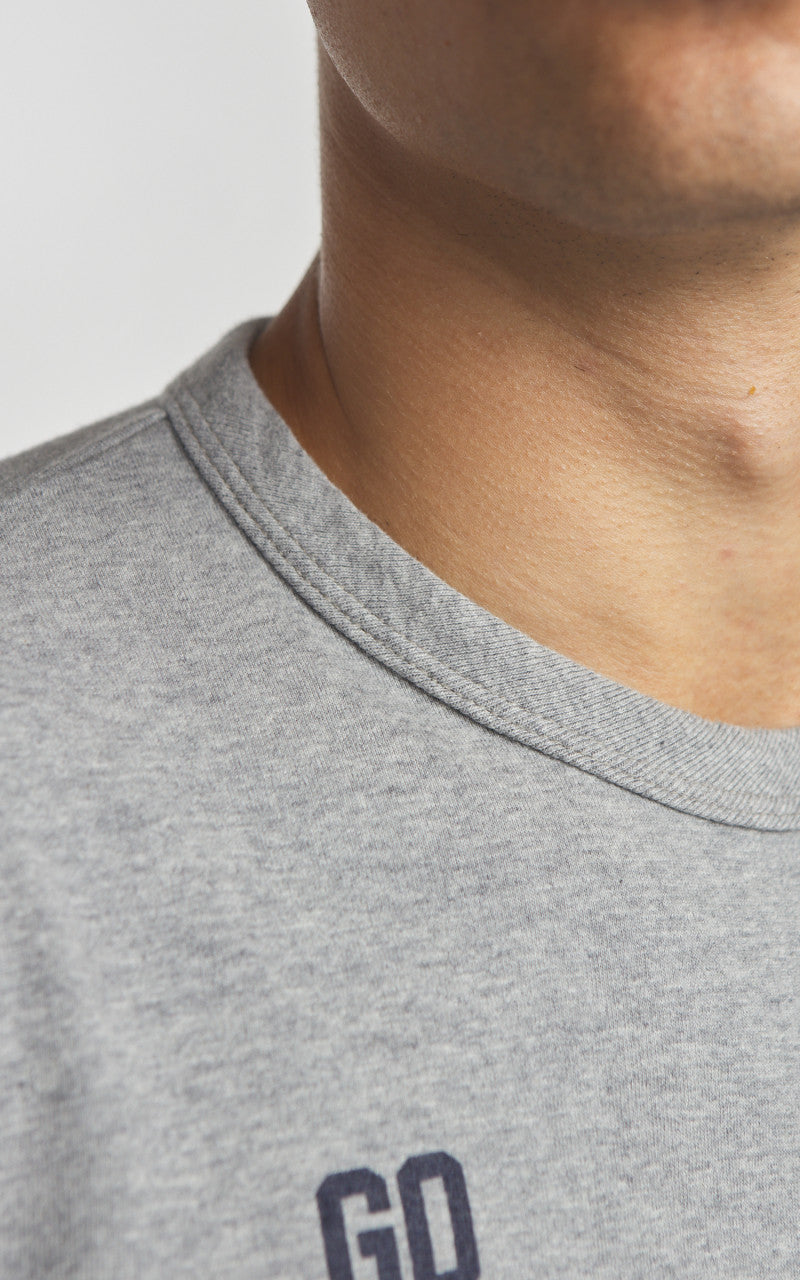 Warehouse & Co. Lot 4064 Go Navy T-Shirt Heather Grey