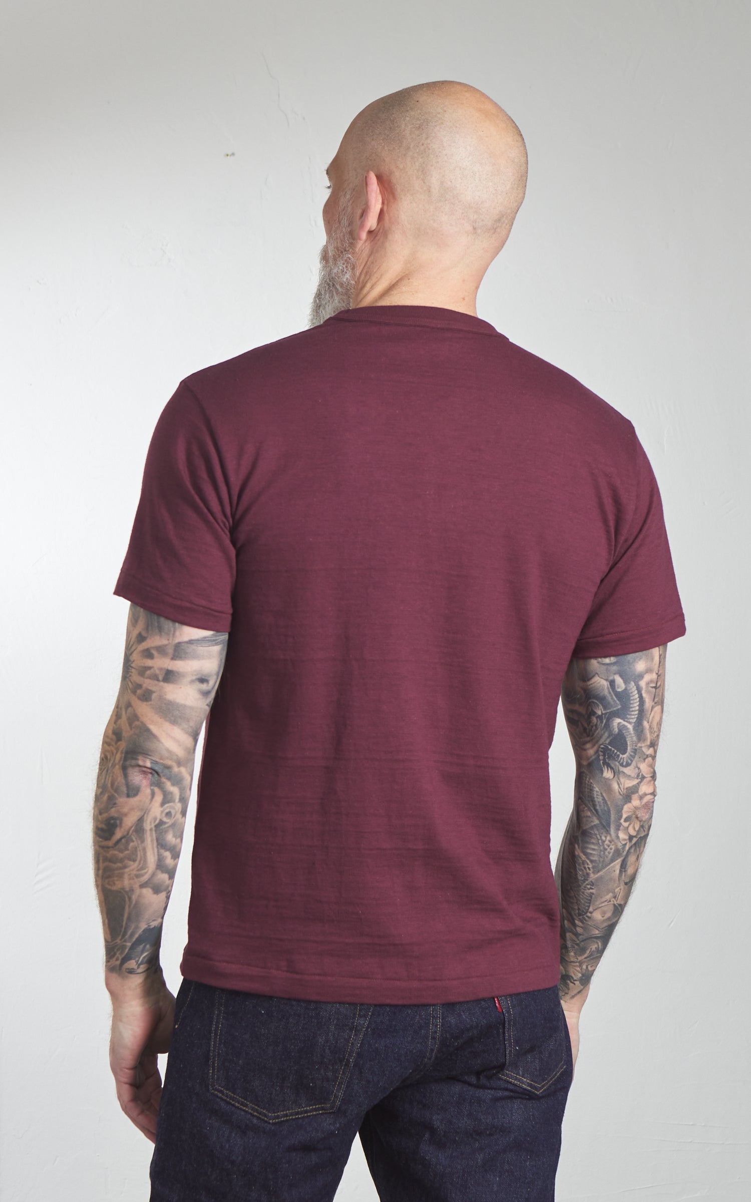 Warehouse & Co. Lot 4601 Plain T-Shirt Bordeaux