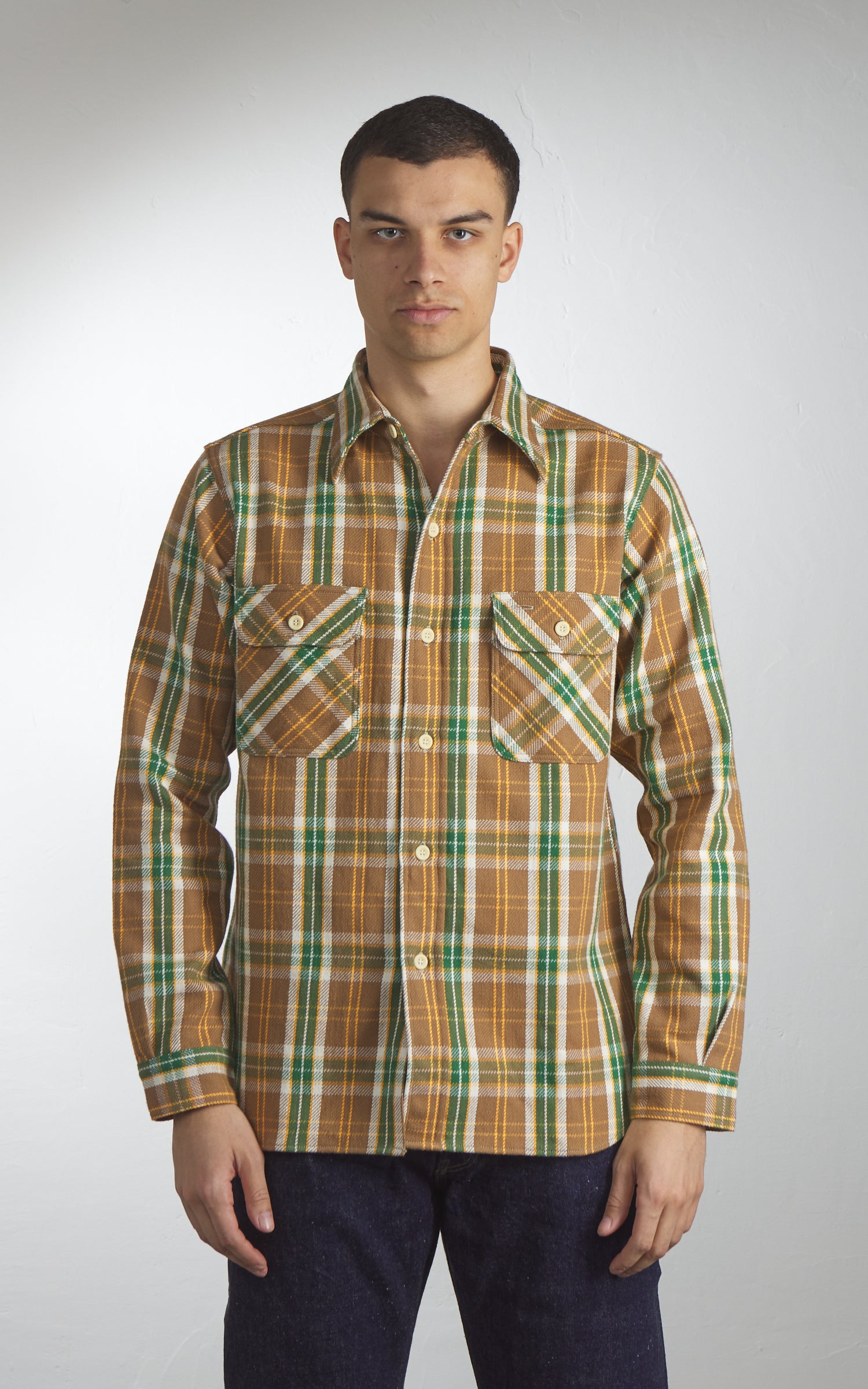 Warehouse & Co. Lot 3104 Flannel Shirt Brown
