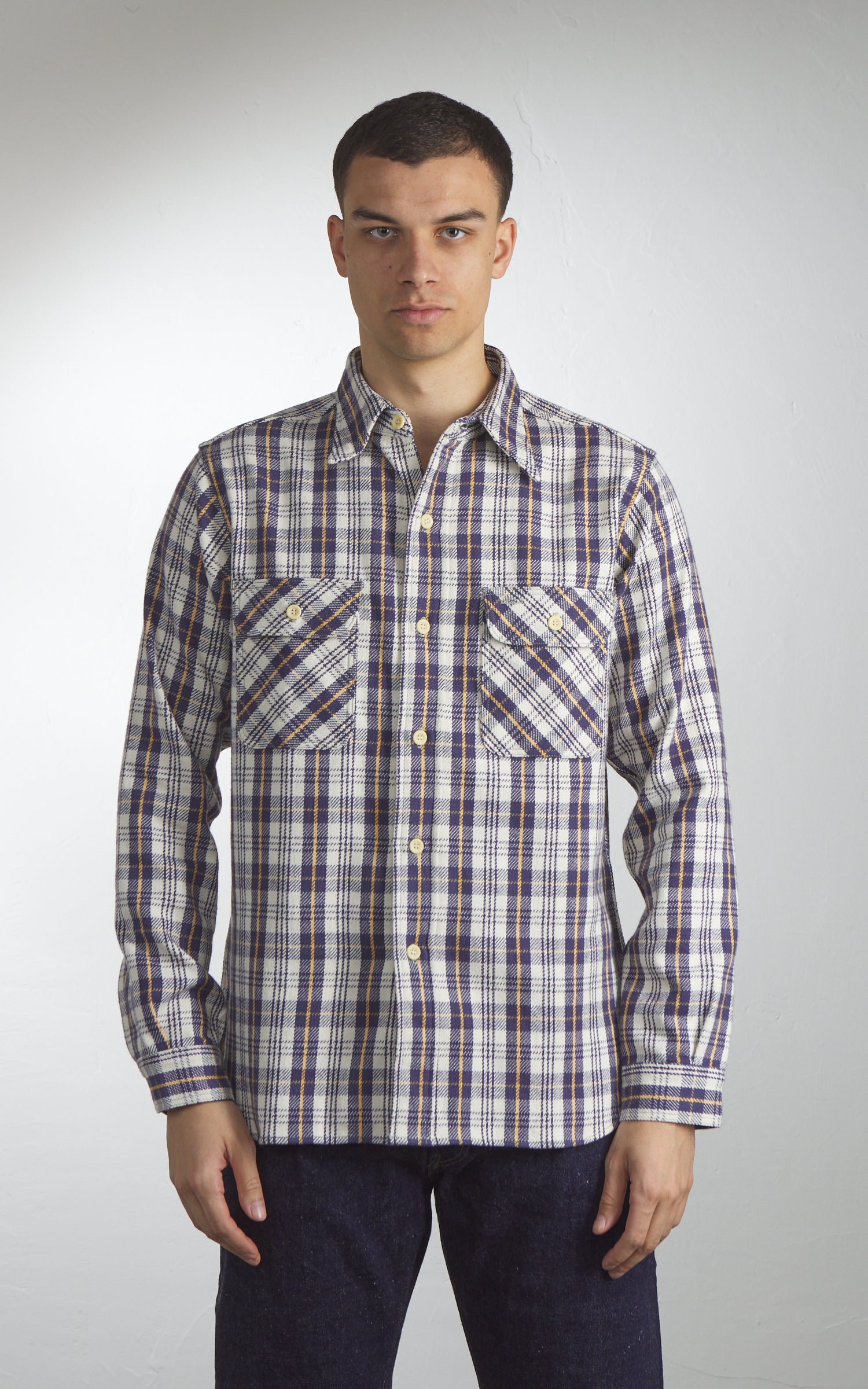 Warehouse & Co. Lot 3104 Flannel Shirt Navy