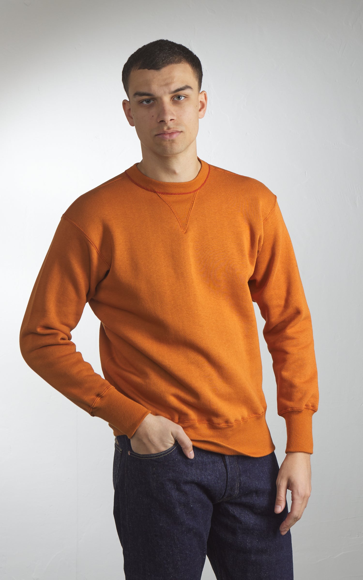 Warehouse & Co. Lot 403 Plain Sweatshirt Dark Orange