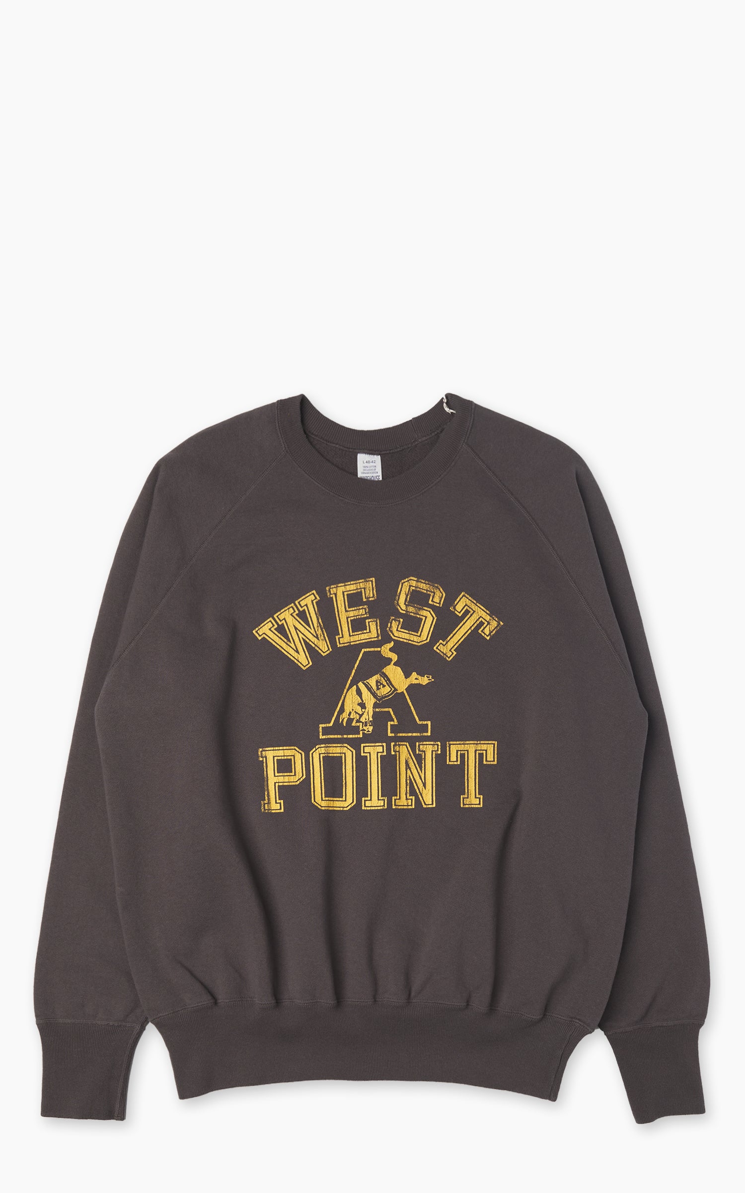Lot 461 WEST POINT ウェアハウス　スウェット　Mサイズ Warehouse & Co. Lot 461 West Point Sweatshirt Charcoal