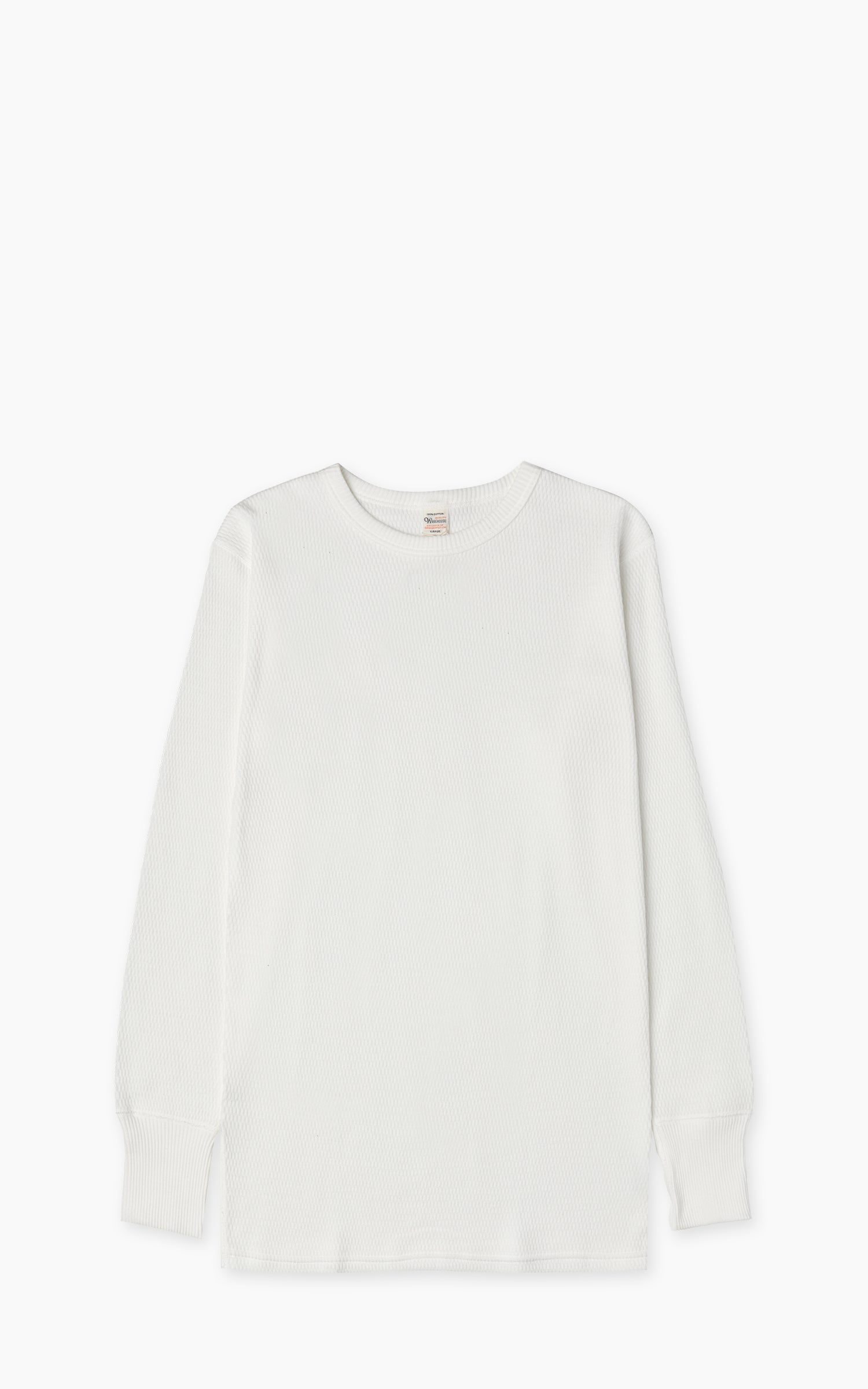Warehouse & Co. Lot 5903 Crewneck Waffle LS T-Shirt Offwhite