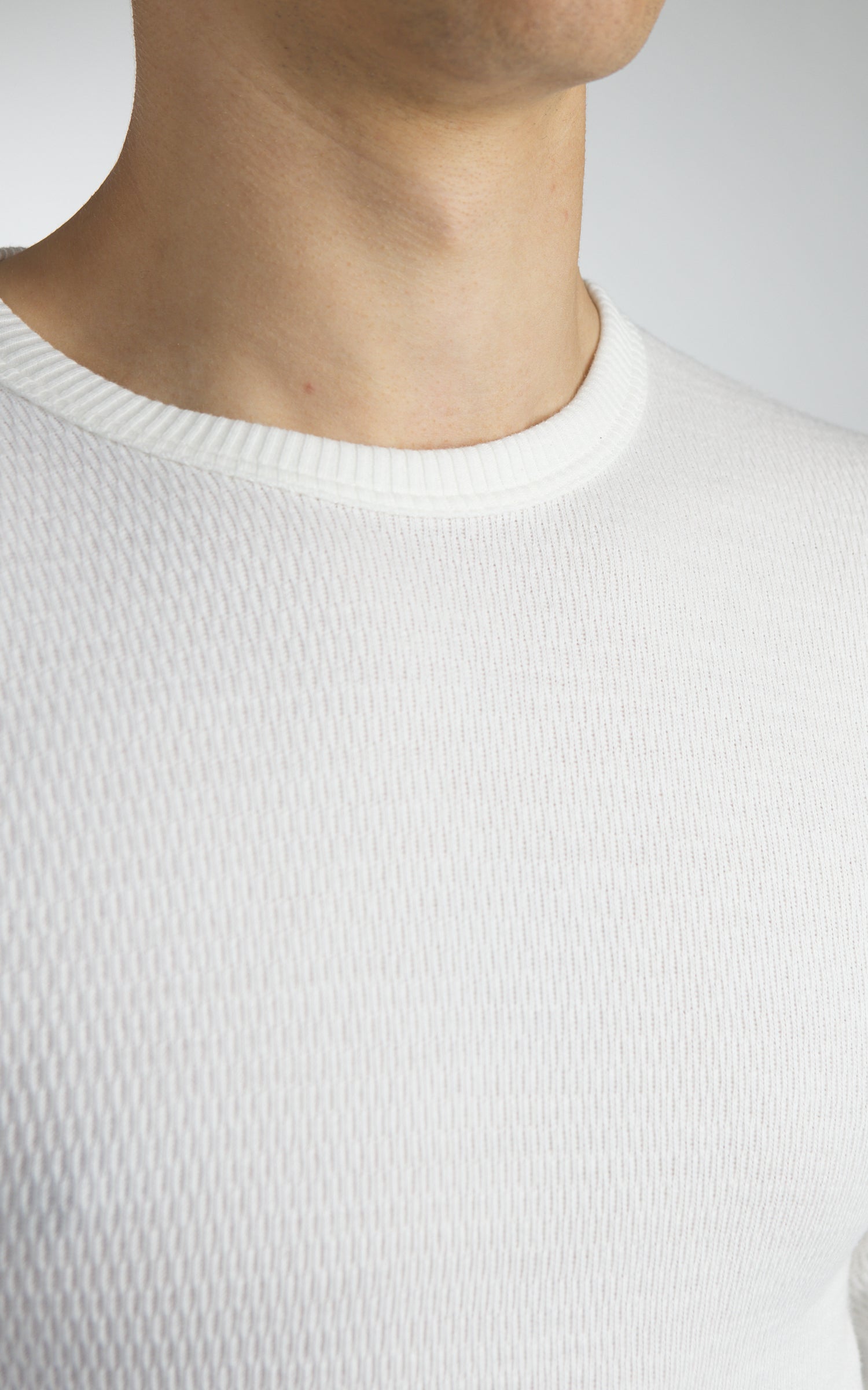 Warehouse & Co. Lot 5903 Crewneck Waffle LS T-Shirt Offwhite