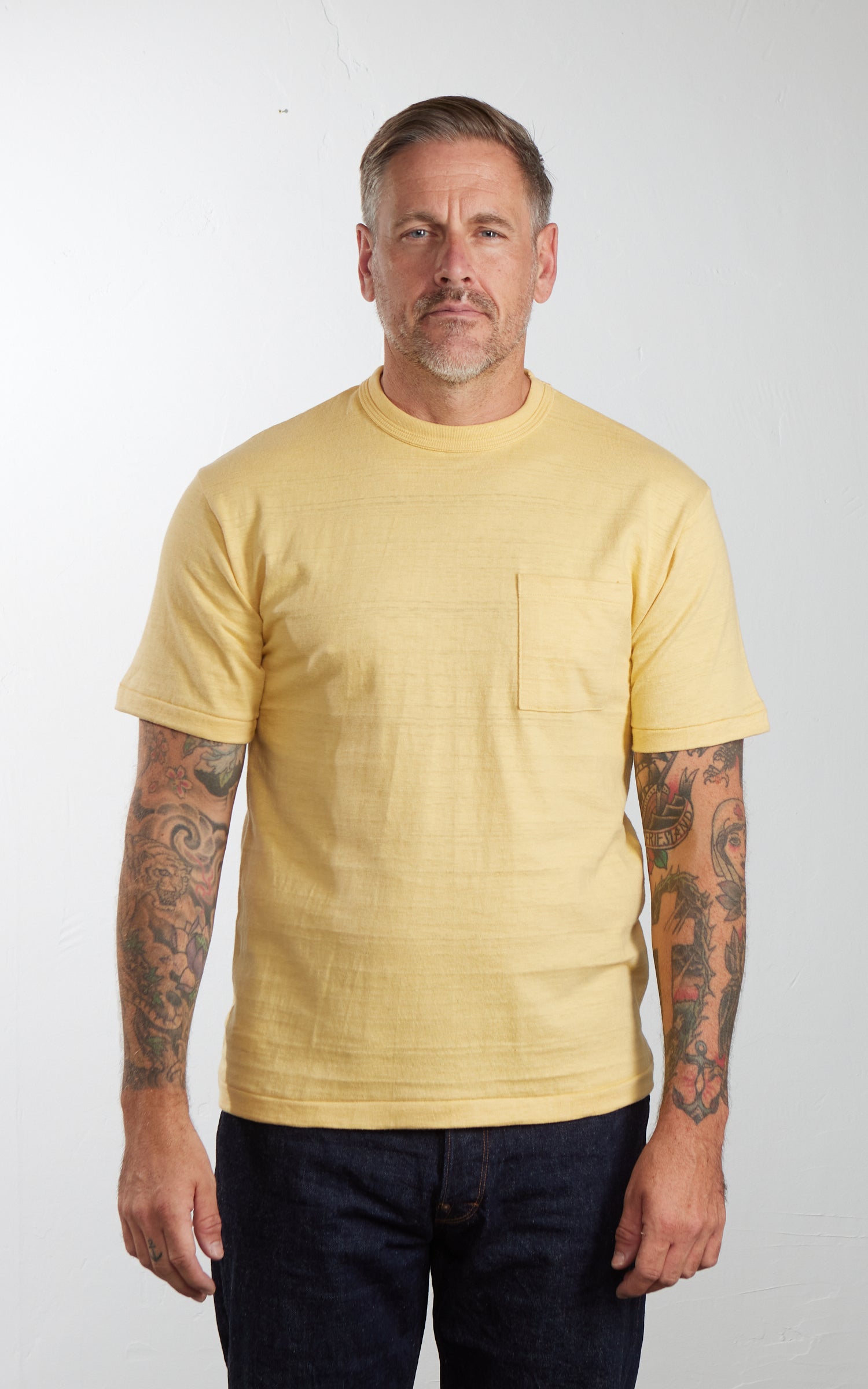 Warehouse & Co. Lot 4601P Pocket T-Shirt Straw