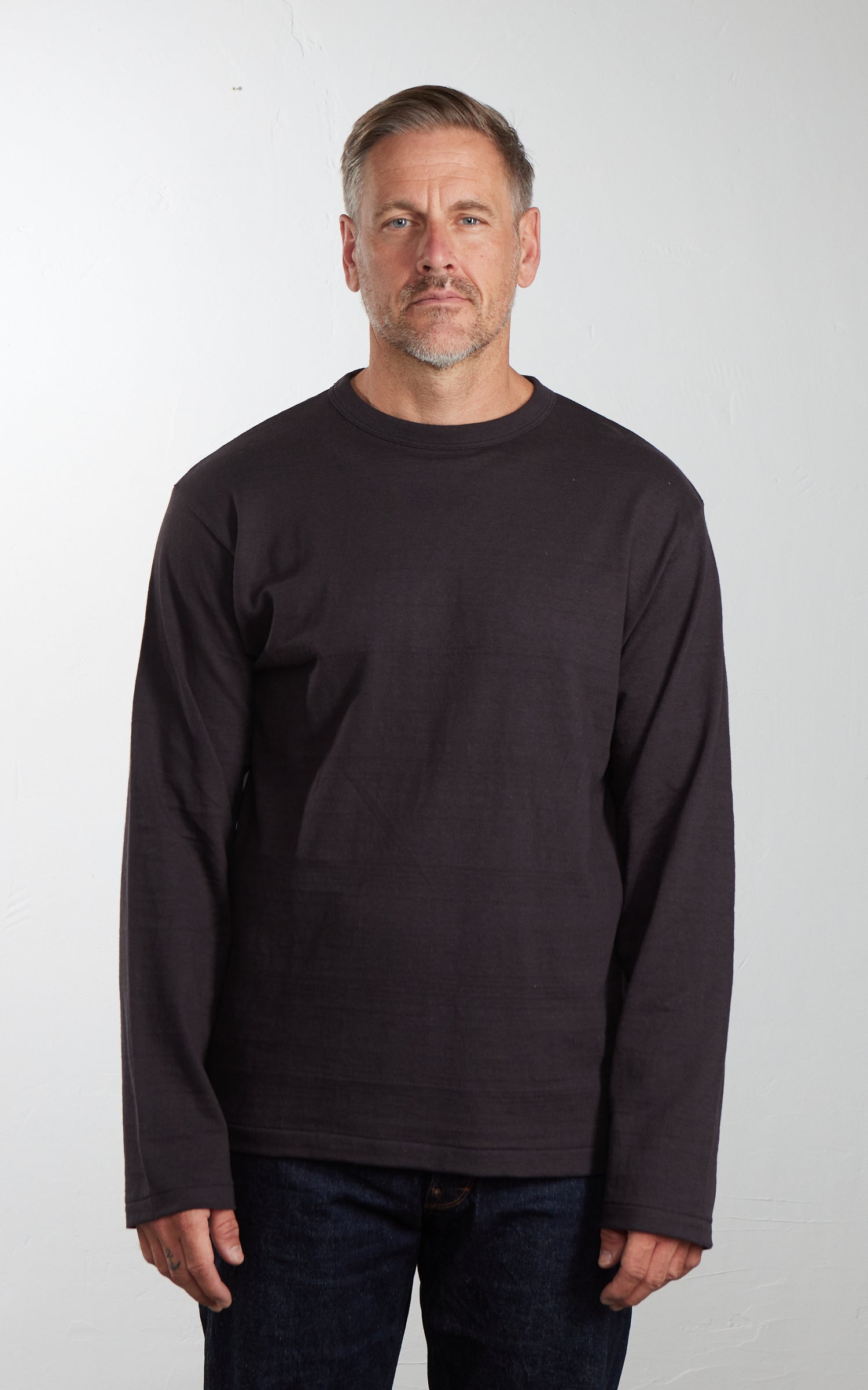 Warehouse & Co. Lot 5906 Long Sleeve T-Shirt Sumikoro Black
