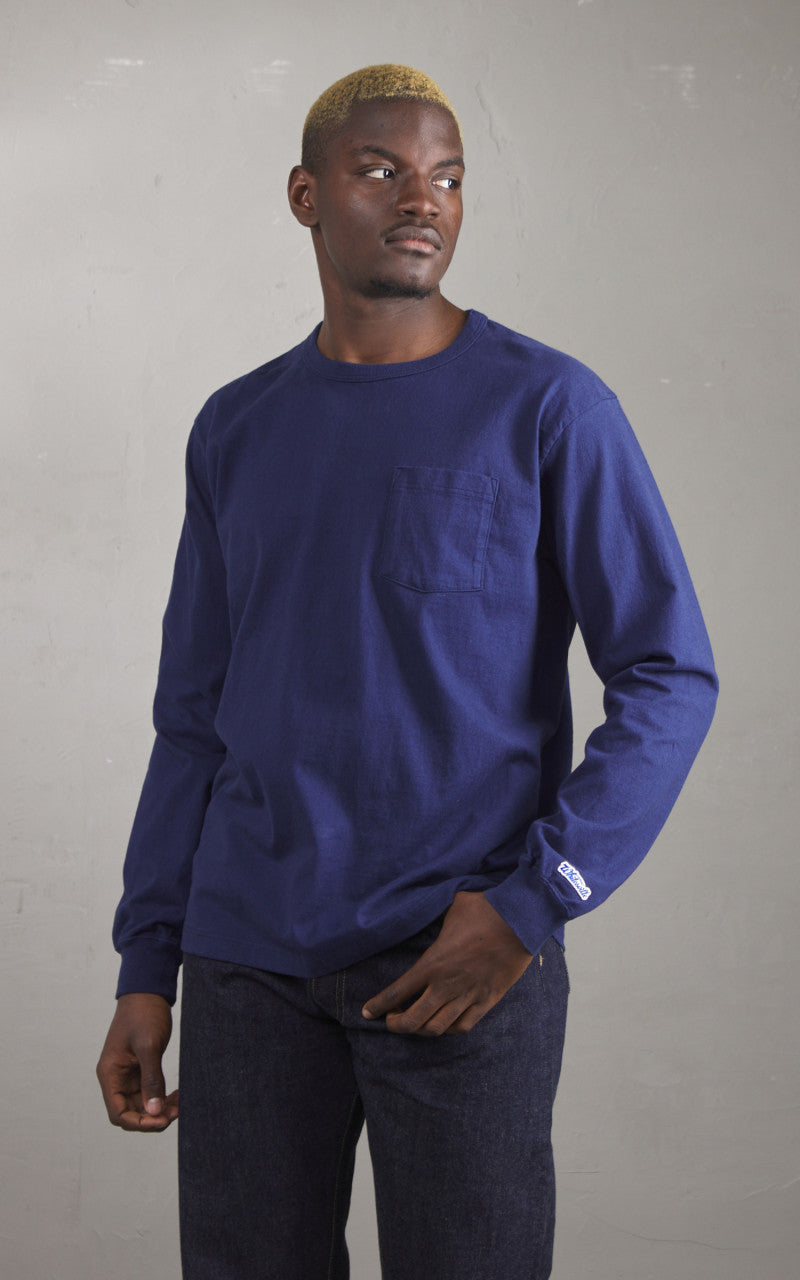 Whitesville Lot No. WV68849 Longsleeve Pocket T-Shirt Navy
