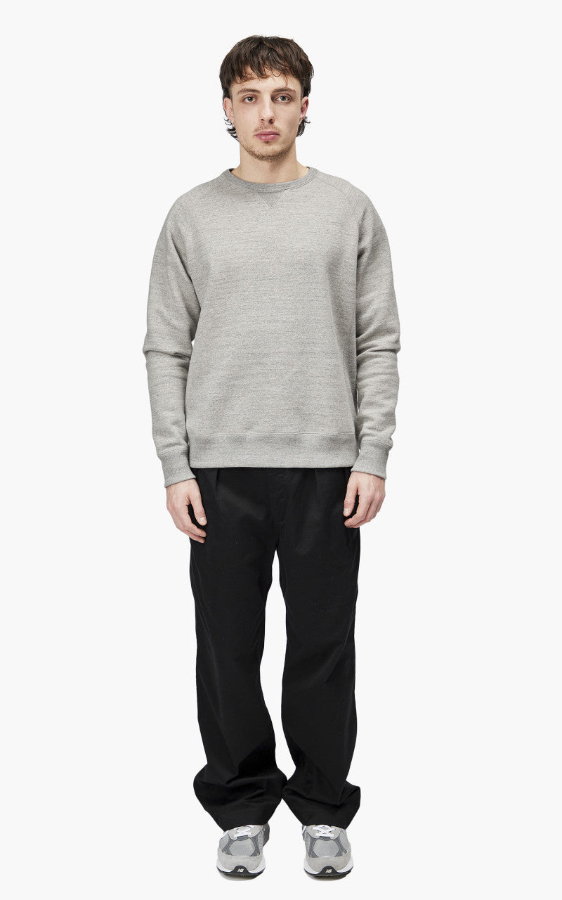 Wonder Looper Pullover Crewneck Fleeced Fox Fiber Heather Grey