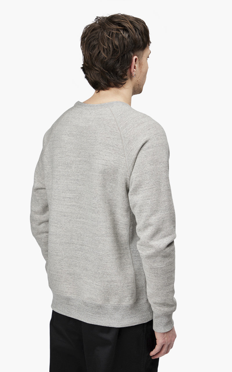 Wonder Looper Pullover Crewneck Fleeced Fox Fiber Heather Grey