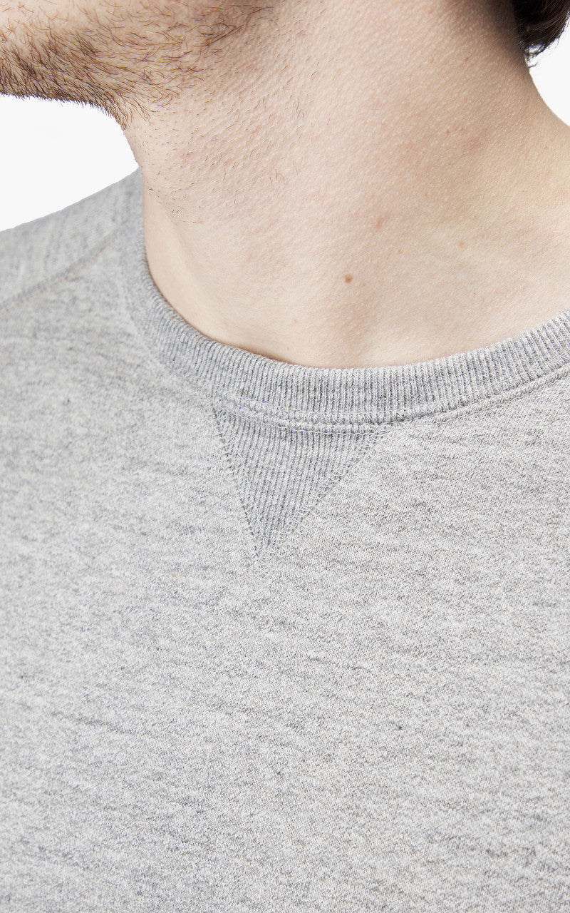 Wonder Looper Pullover Crewneck Fleeced Fox Fiber Heather Grey