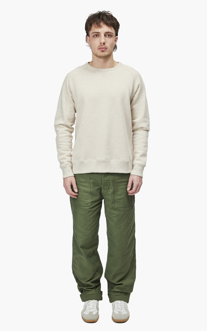 Wonder Looper Pullover Crewneck Fleeced Foxfibre® Oatmeal