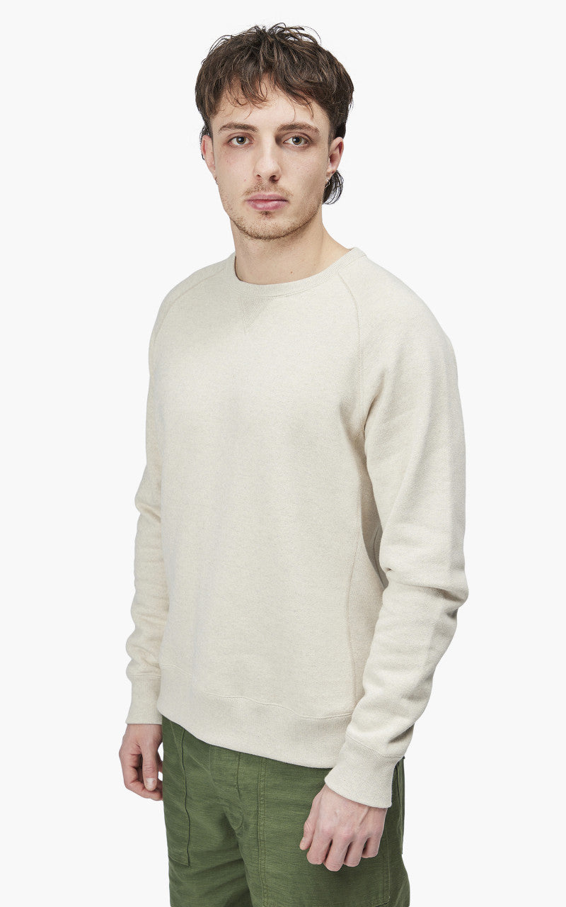 Wonder Looper Pullover Crewneck Fleeced Foxfibre® Oatmeal