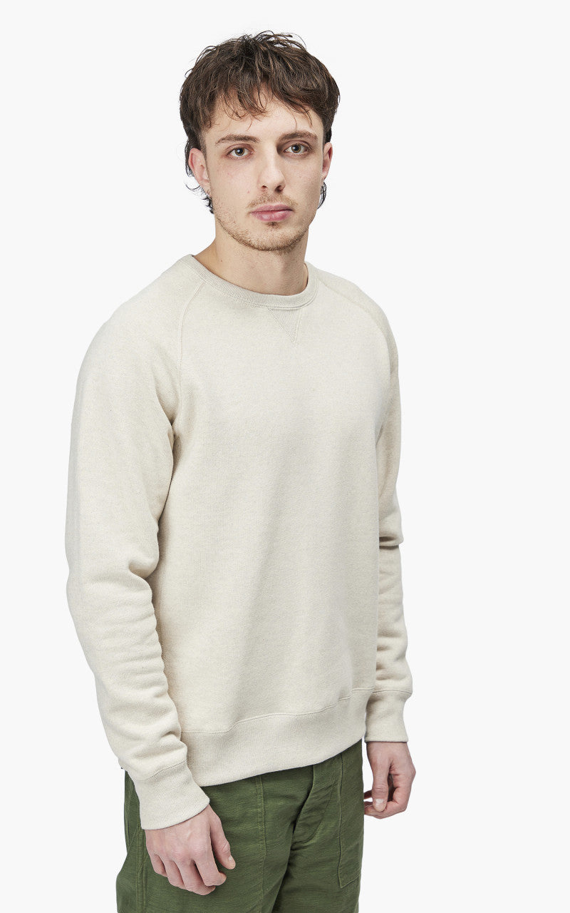 Wonder Looper Pullover Crewneck Fleeced Foxfibre® Oatmeal
