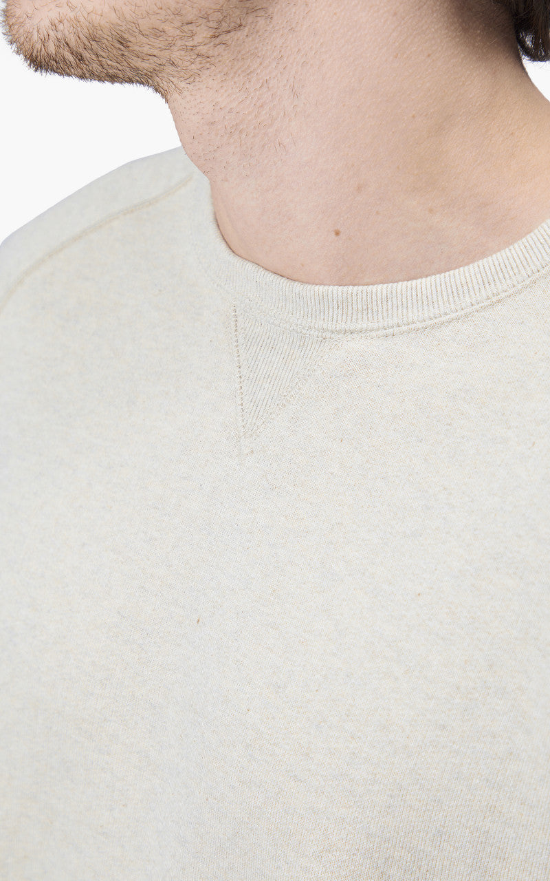 Wonder Looper Pullover Crewneck Fleeced Foxfibre® Oatmeal
