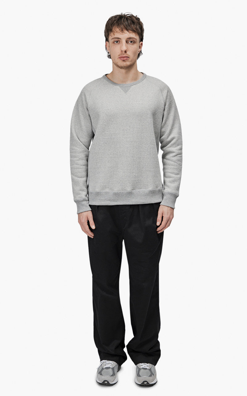 Wonder Looper Pullover Crewneck Double Heavyweight French Terry Heather Grey