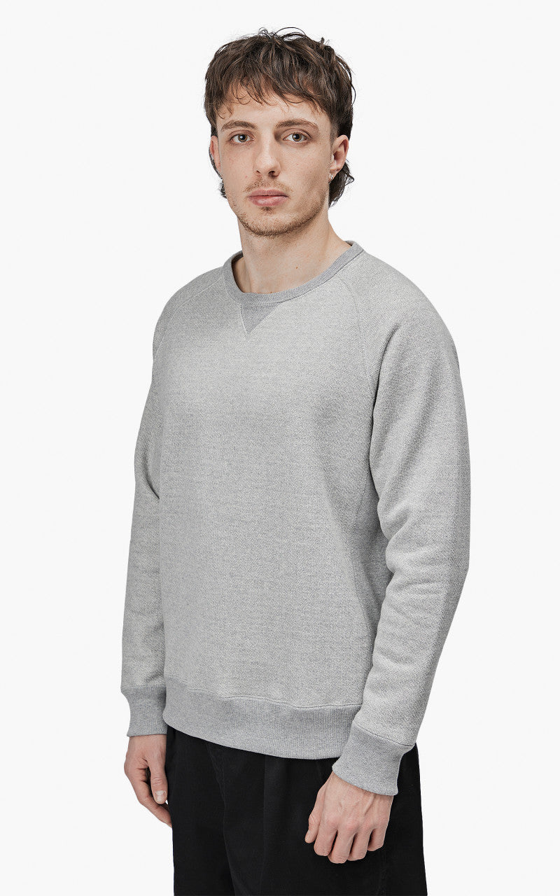 Wonder Looper Pullover Crewneck Double Heavyweight French Terry Heather Grey