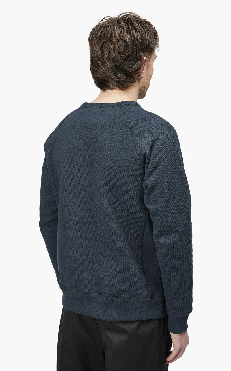 Wonder Looper Pullover Crewneck Double Heavyweight French Terry Navy