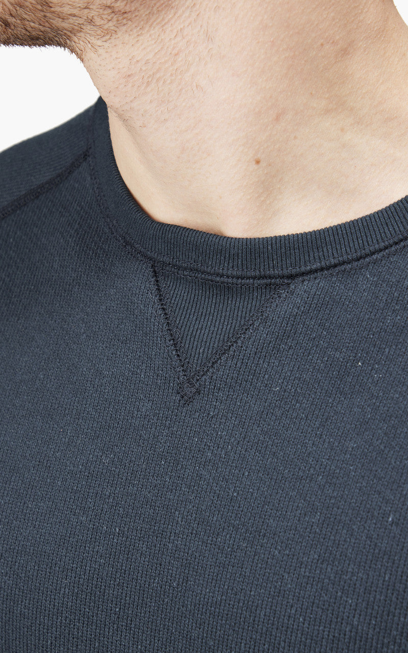 Wonder Looper Pullover Crewneck Double Heavyweight French Terry Navy
