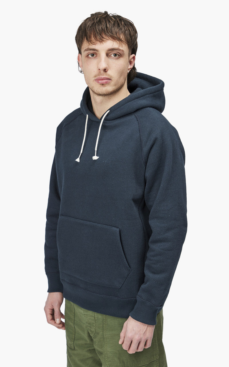 Wonder Looper Pullover Hoodie Double Heavyweight French Terry Navy