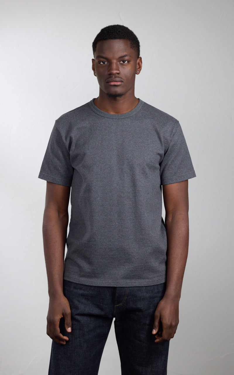 Wonder Looper Double Heavyweight Crewneck T-Shirt Charcoal