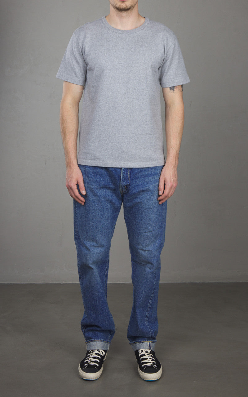 Wonder Looper Double Heavyweight Crewneck T-Shirt Heather Grey