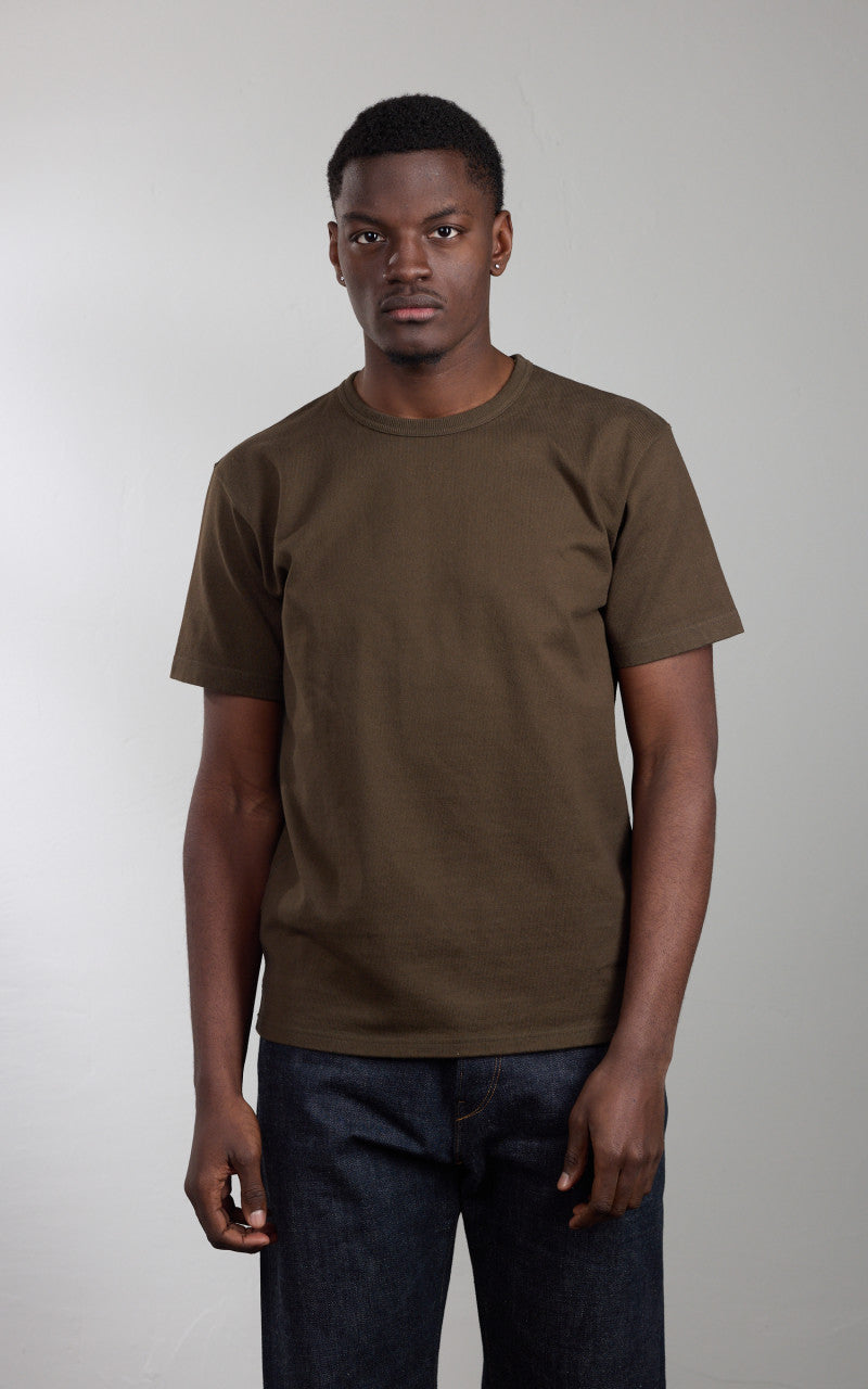 Wonder Looper Double Heavyweight Crewneck T-Shirt Khaki