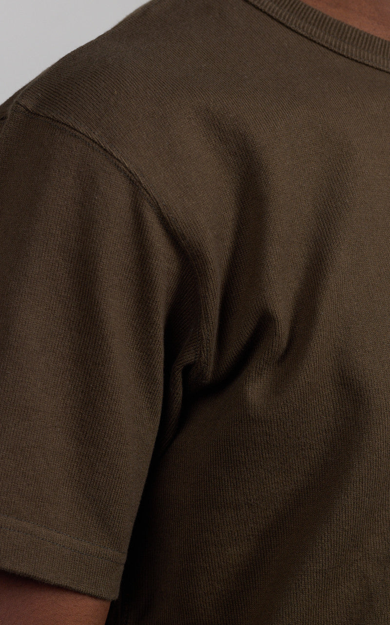 Wonder Looper Double Heavyweight Crewneck T-Shirt Khaki