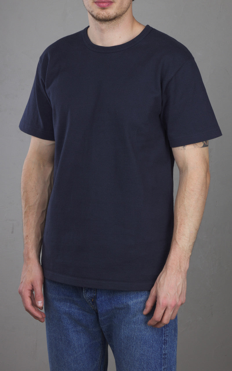 Wonder Looper Double Heavyweight Crewneck T-Shirt Navy