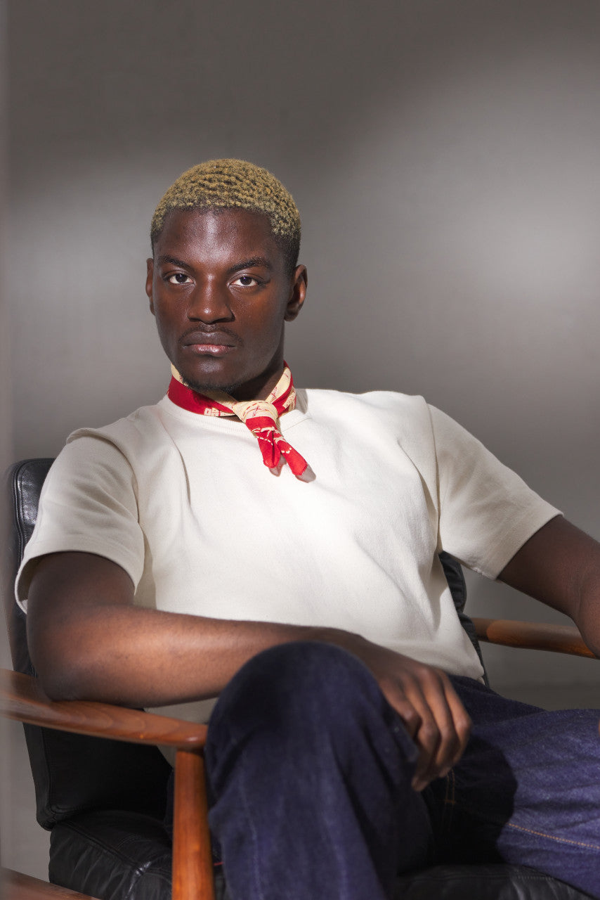 Wonder Looper Double Heavyweight Crewneck T-Shirt Ecru