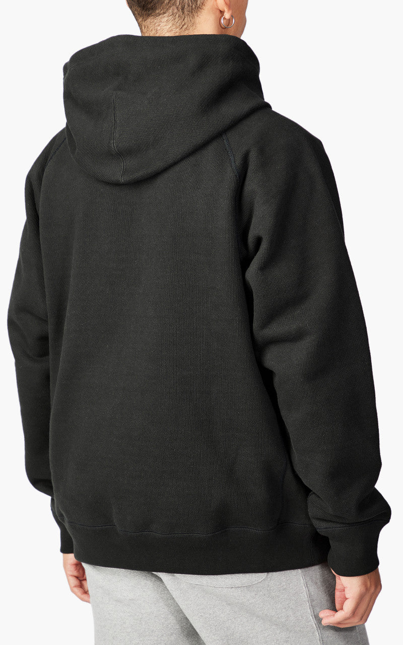 Wonder Looper Pullover Hoodie Double Heavyweight French Terry Sumi Black