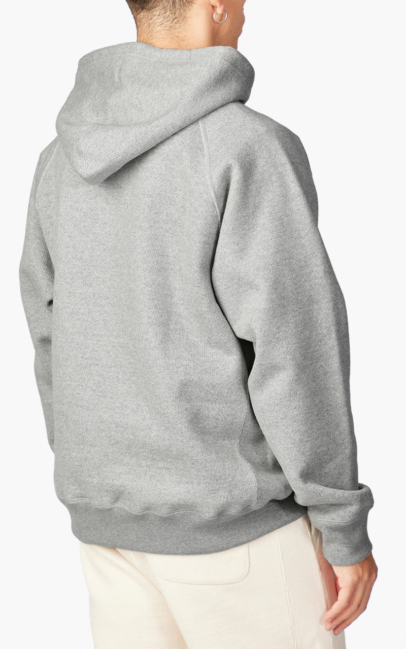 Wonder Looper Pullover Hoodie Double Heavyweight French Terry Heather Grey