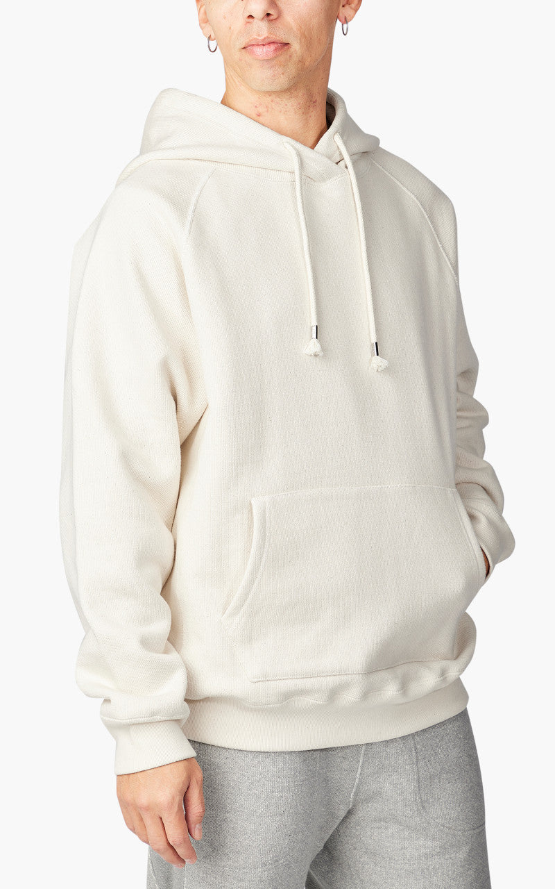 Wonder Looper Pullover Hoodie Double Heavyweight French Terry Ecru