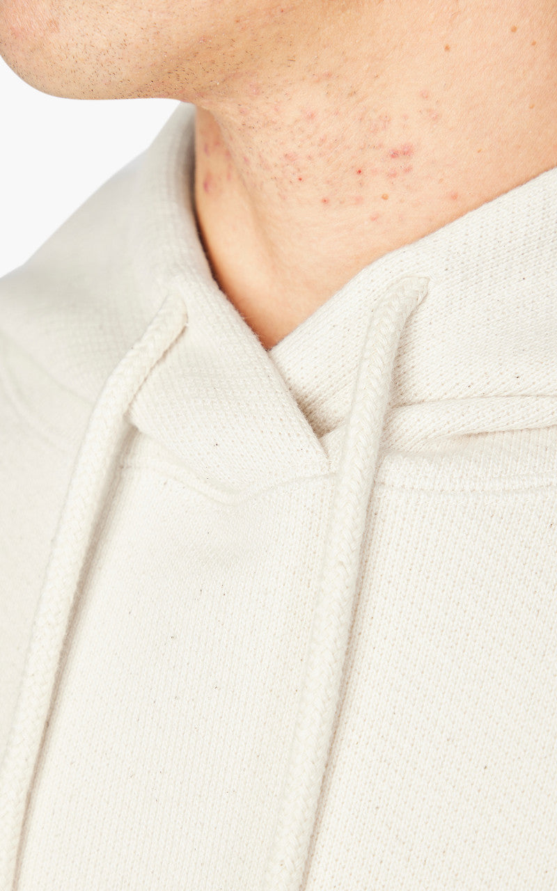 Wonder Looper Pullover Hoodie Double Heavyweight French Terry Ecru