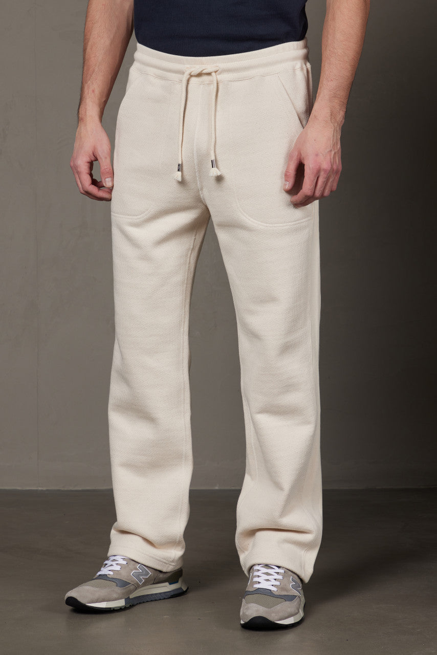 Wonder Looper Sweatpant Double Heavyweight French Terry Ecru
