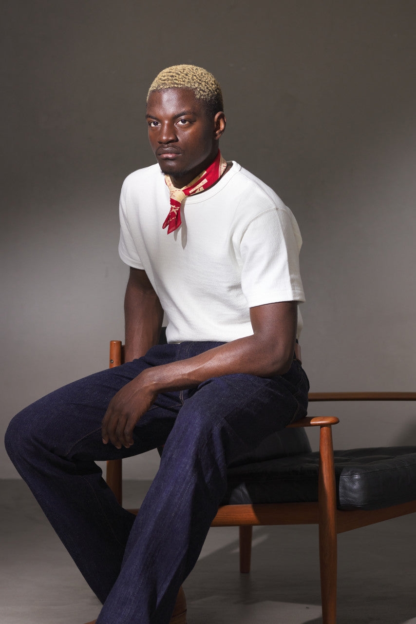 Wonder Looper Double Heavyweight Crewneck T-Shirt Ecru